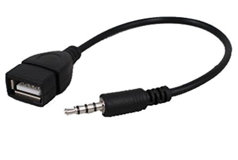 Audio Converter Adapter USB Female to AUX 3.5mm Male Jack