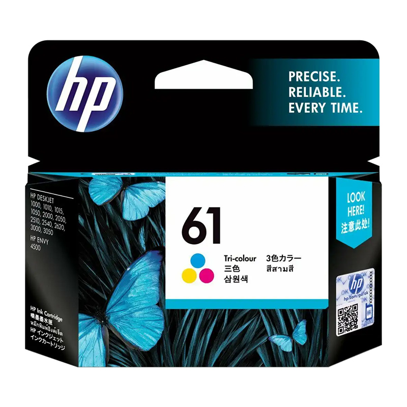 HP 61 Tri-Color Original Ink Cartridge (CH562WA)