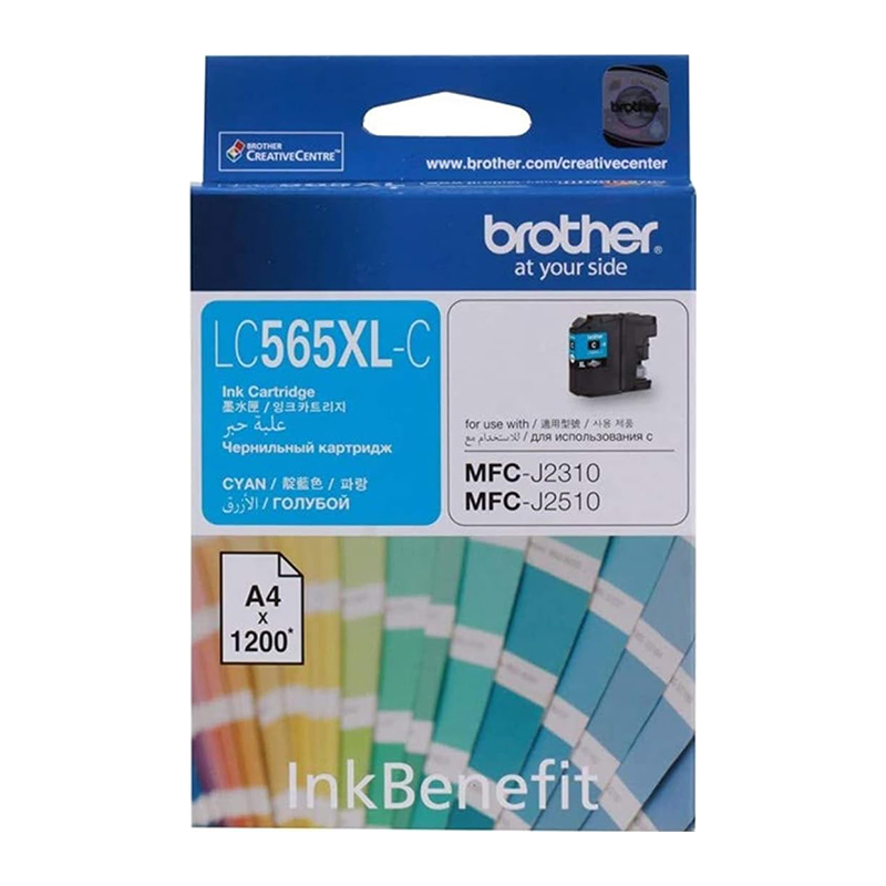 INK CARTRIDGE (ORIGINAL AND GENUINE) BROTHER-LC-565XL CYAN