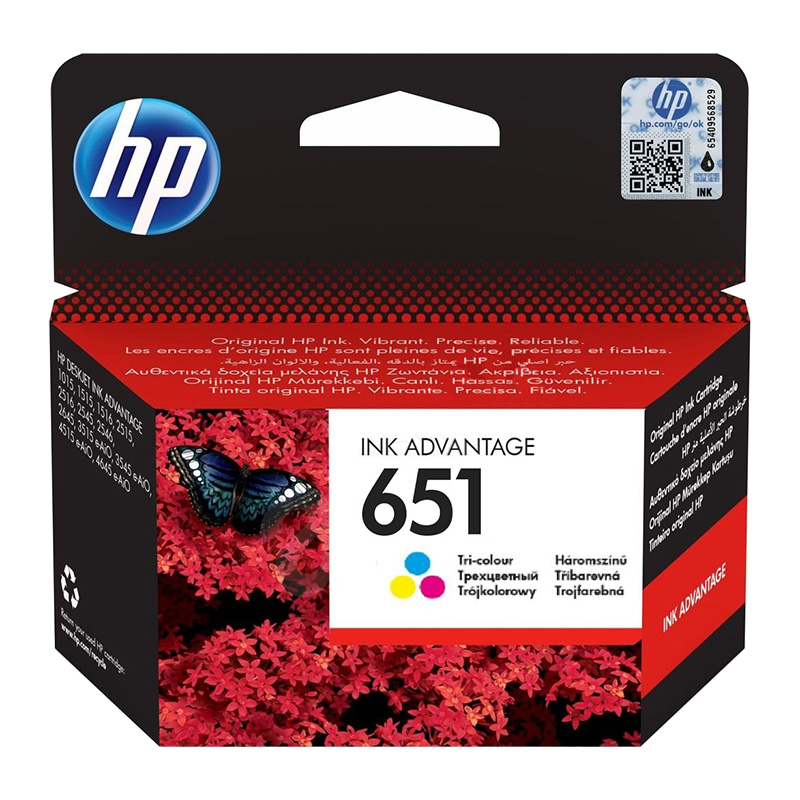 HP 651 Tri-color Original Ink Advantage Cartridge (C2P11AE)
