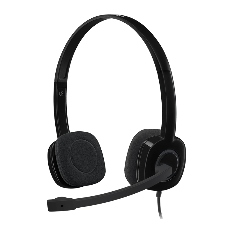 Logitech H151 Stereo Headset with Noise-Cancelling Mic  (981-000587)