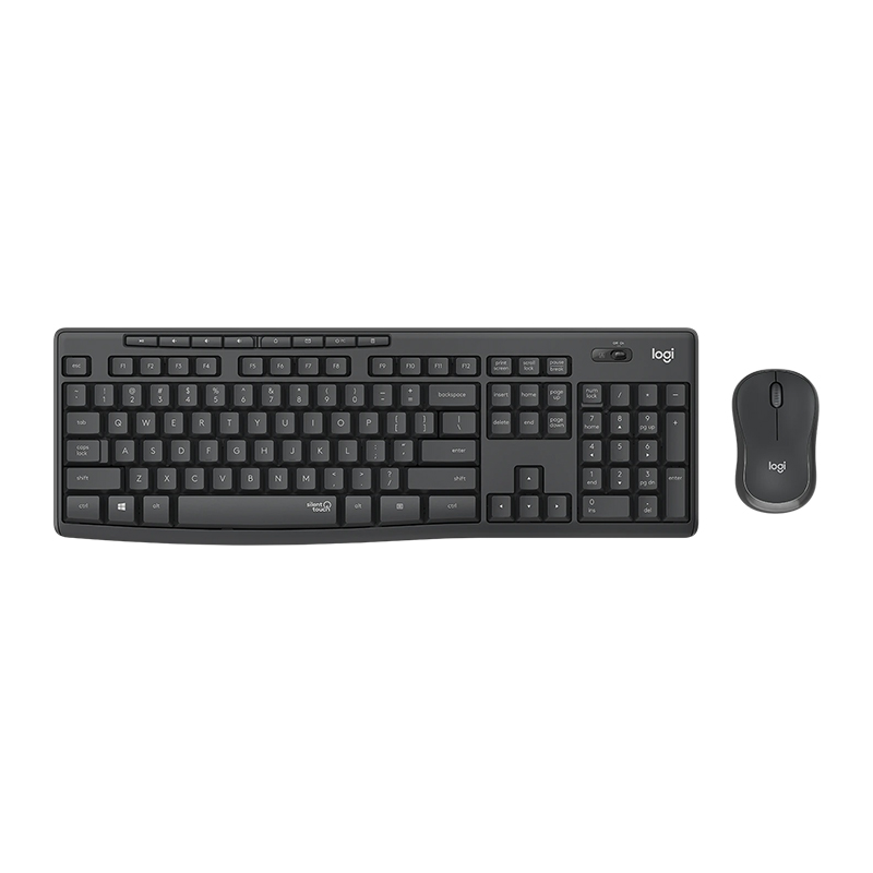 Logitech MK295 Silent Wireless Keyboard Mouse Combo - Graphite (920-009814)