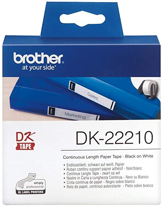 Brother DK-22210 Label Roll with Bracket