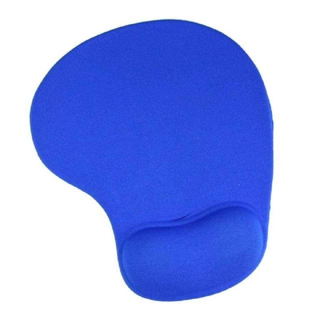 BTNK Plain Mouse Pad with Wrist Rest (Black/Blue)