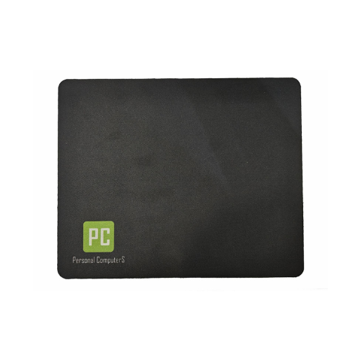 Mouse Pad (Black) (18cmx22cm) with PC Logo