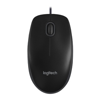 [MOU1094] Logitech B100 Optical USB Mouse - Black (910-006605)