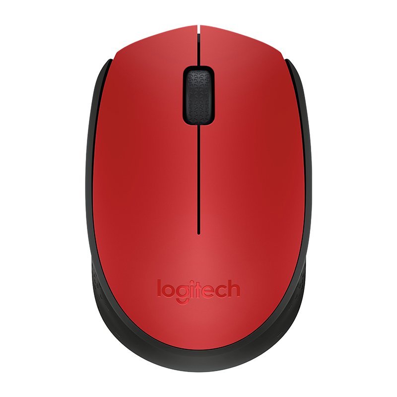 Logitech M171 Wireless Mouse - Red (910-004657)