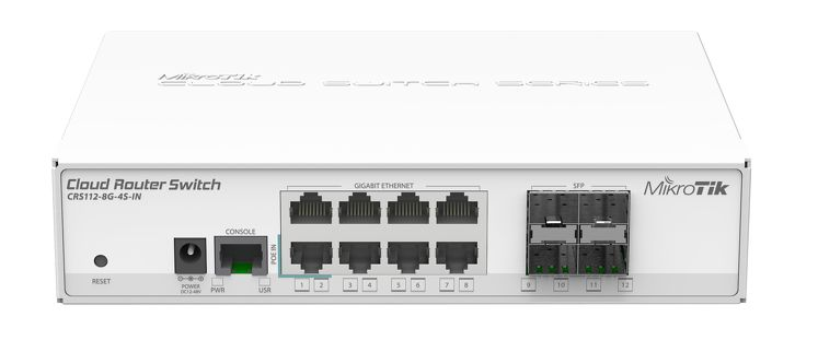 MikroTik CRS112-8G-4S-IN Cloud Router Switch