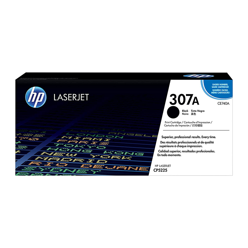 HP 307A CE740A Black Original LaserJet Toner Cartridge