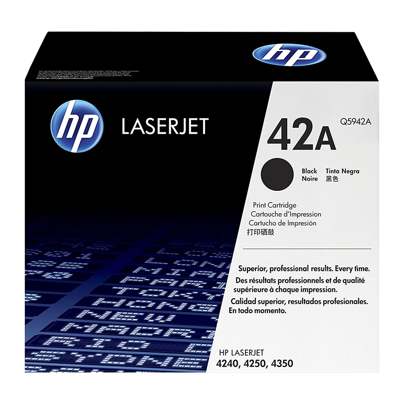 HP 42A Q5942A Black Original LaserJet Toner Cartridge
