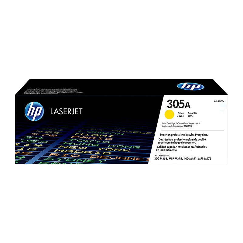 HP 305A CE412A Yellow Original LaserJet Toner Cartridge