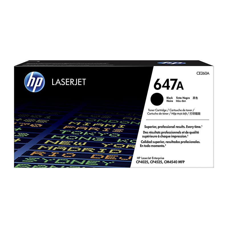 HP 647A CE260A Black Original LaserJet Toner Cartridge