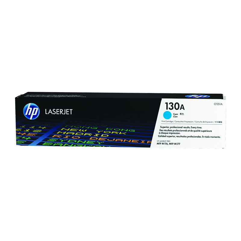 HP 130A CF351A Cyan Original LaserJet Toner Cartridge