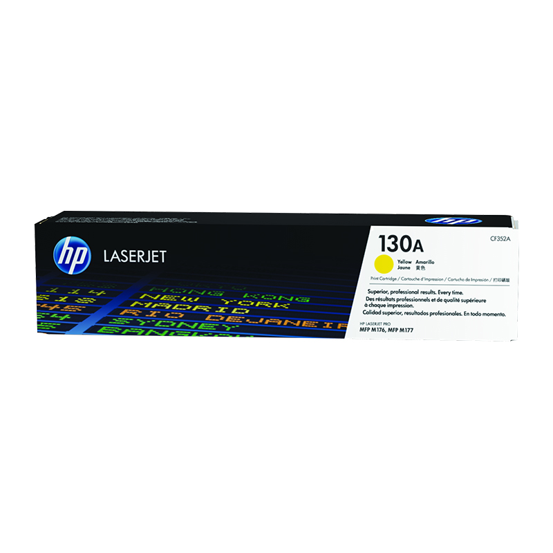 HP 130A CF352A Yellow Original LaserJet Toner Cartridge