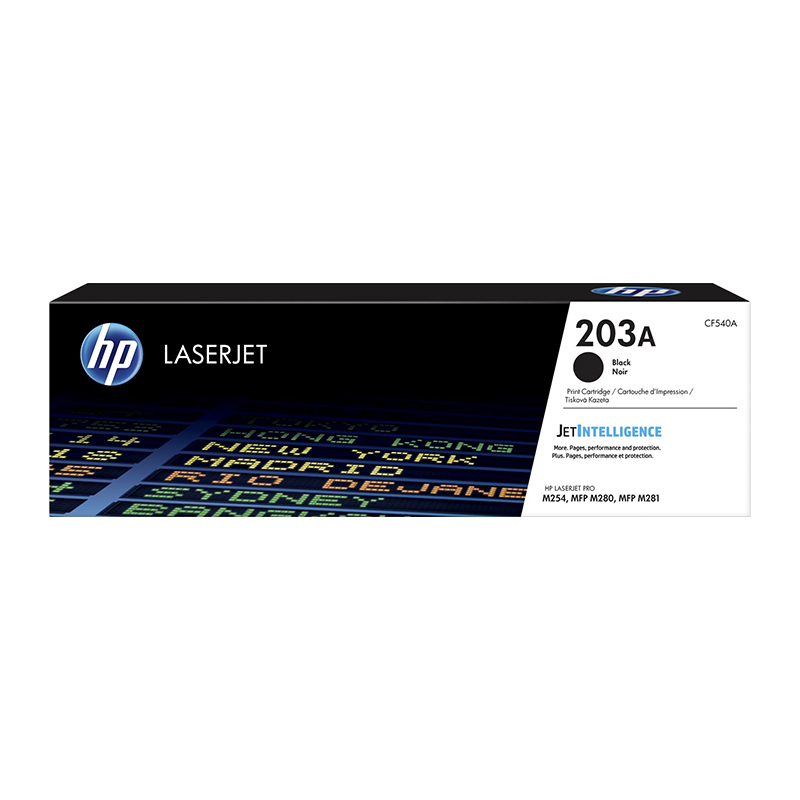 HP 203A CF540A Black Original LaserJet Toner Cartridge