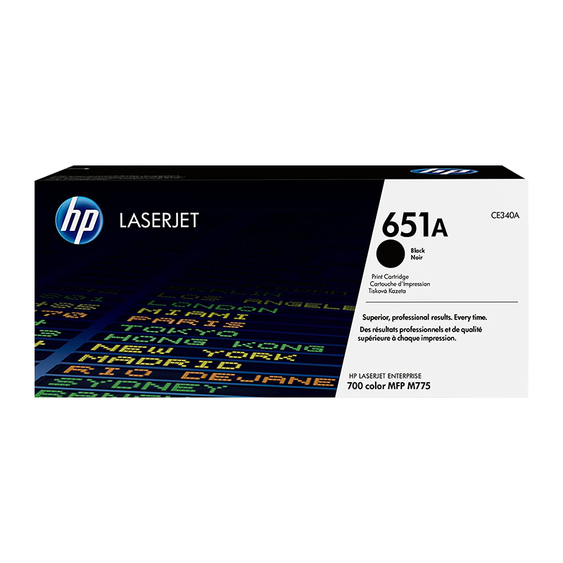 HP 651A CE340A Black Original LaserJet Toner Cartridge