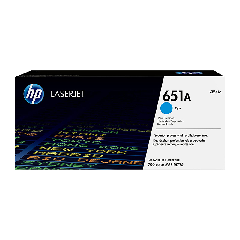 HP 651A CE341A Cyan Original LaserJet Toner Cartridge