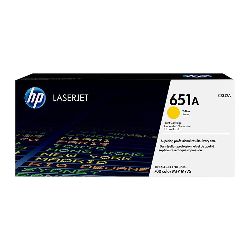HP 651A CE342A Yellow Original LaserJet Toner Cartridge