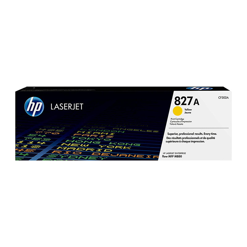 HP 827A CF302A Yellow LaserJet Toner Cartridge (32,000 pages)