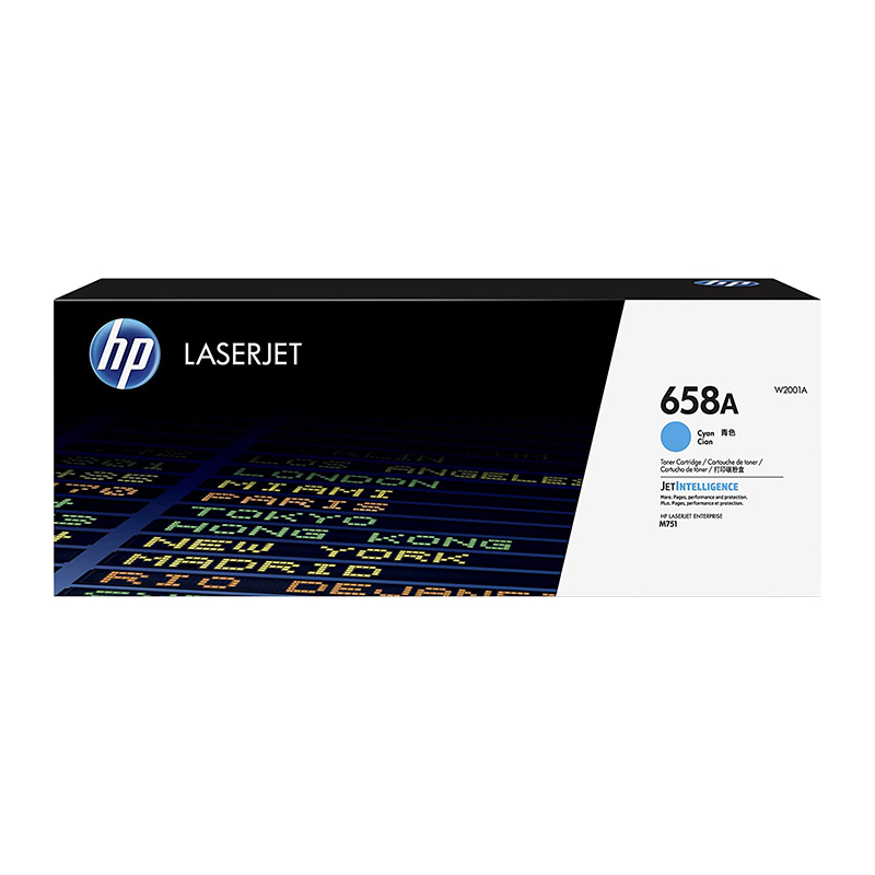 HP 658A W2001A Cyan Original LaserJet Toner Cartridge