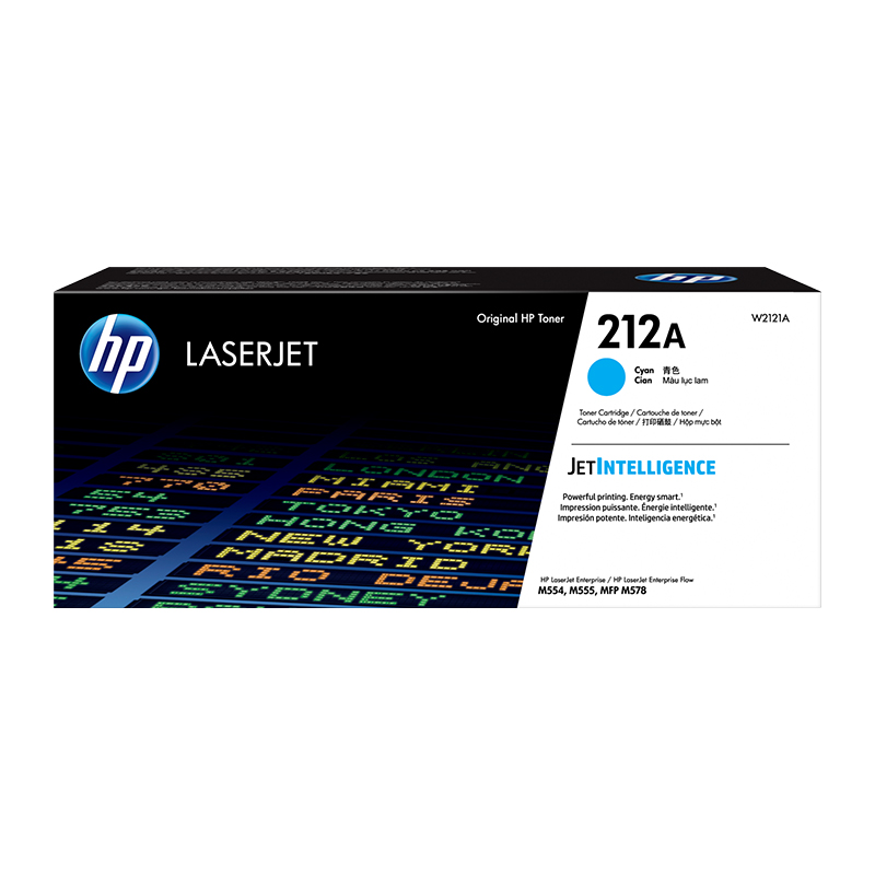 HP 212A W2121A Cyan Original LaserJet Toner Cartridge