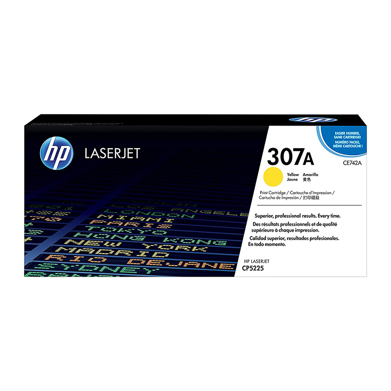 HP 307A CE742A Yellow Original LaserJet Toner Cartridge