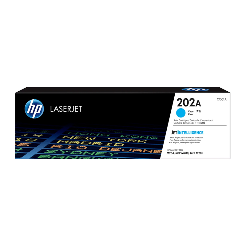 HP 202A CF501A Cyan LaserJet Toner Cartridge