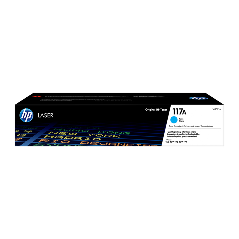HP 117A W2071A Cyan Original Laser Toner Cartridge