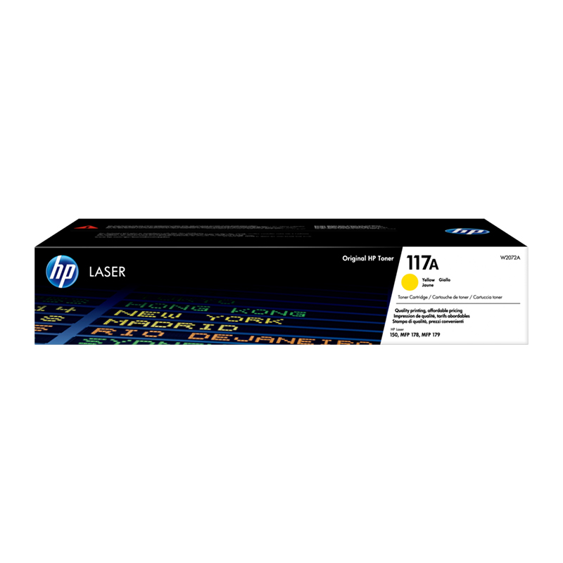 HP 117A W2072A Yellow Laser Toner Cartridge