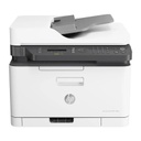 HP Color Laser MFP 179fnw | Functions: Print, Scan, Copy, Fax; Up to 600 x 600 dpi Print, USB, Network, Wireless & WiFi Direct, Up to 4ppm Colour Print, Up to 18ppm Mono Print, 40 Sheet ADF, Up to 20,000 Pages/Month, HP 120A Imaging Drum, HP 117A CYMK Toner