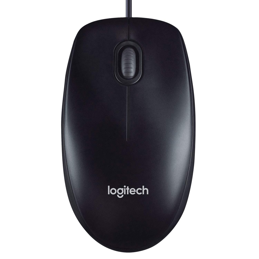 Logitech M90 Wired USB Mouse - Black (910-001795)