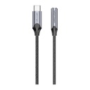 Vention® USB-C Male to 3.5mm Earphone Jack With DAC Adapter 0.1m Gray (BGMHA)