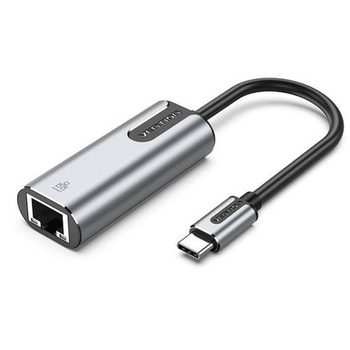 [ENA188] Vention® USB-C to Gigabit Ethernet Adapter 0.15M Gray Aluminum Alloy Type (CFNHB)