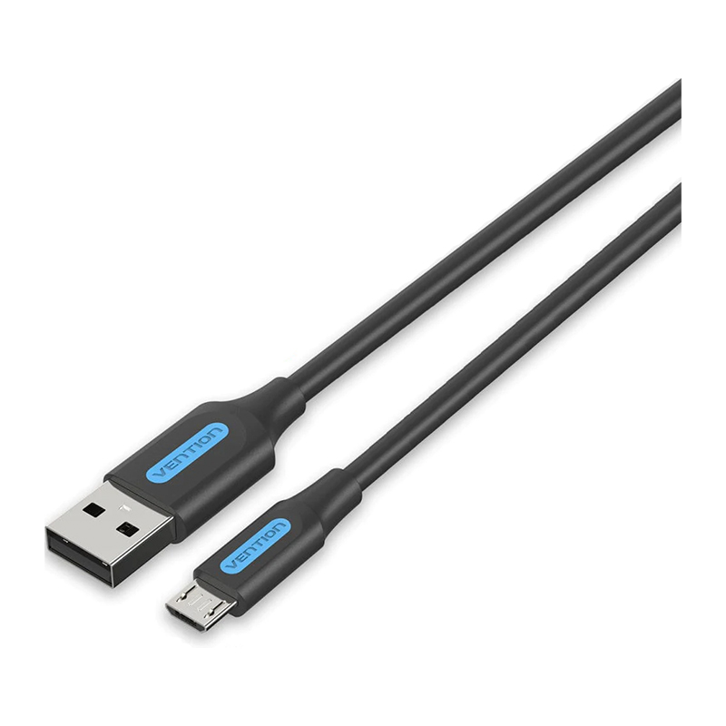Vention® USB 2.0 A Male to Micro-B Male Cable 0.5M Black PVC Type (COLBD)