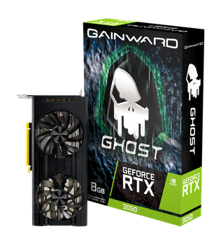 [VGA367] Gainward GeForce RTX™ 3050 Ghost, 8GB GDDR6 (128 bits), HDMI v2.1, DisplayPort *3