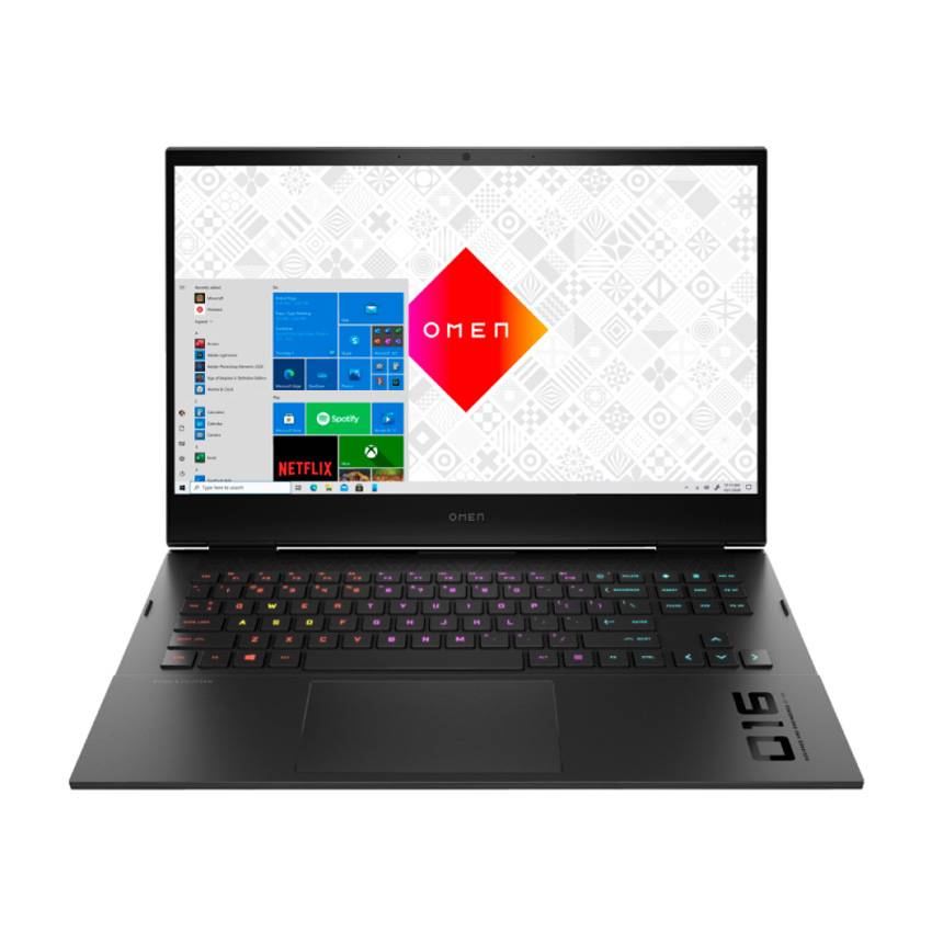 HP OMEN 16-c0131AX Laptop | AMD Ryzen™ 7 5800H Processor (16MB cache, up to 4.40GHz), 16GB DDR4-3200MHz RAM, 1 TB PCIe® NVMe™ TLC M.2 SSD, AMD Radeon™ RX 6600M Graphics (8GB GDDR6 Dedicated), 16.1" diagonal, FHD (1920 x 1080) 144 Hz Display, W11, Black