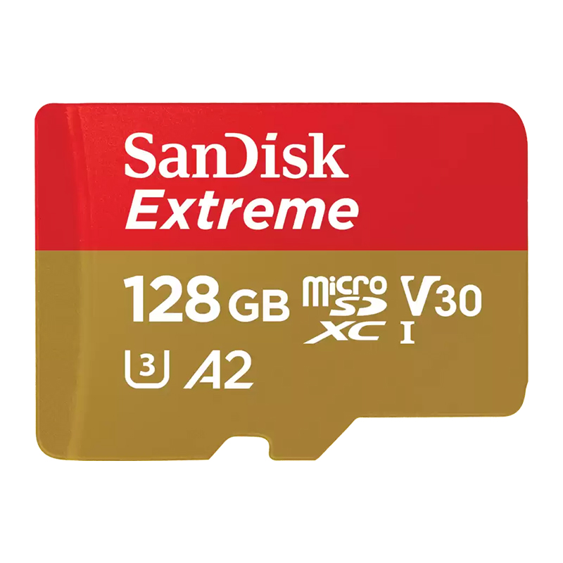 SanDisk Extreme microSDXC UHS-1 Card 128GB (SDSQXAA-128G-GN6MN)