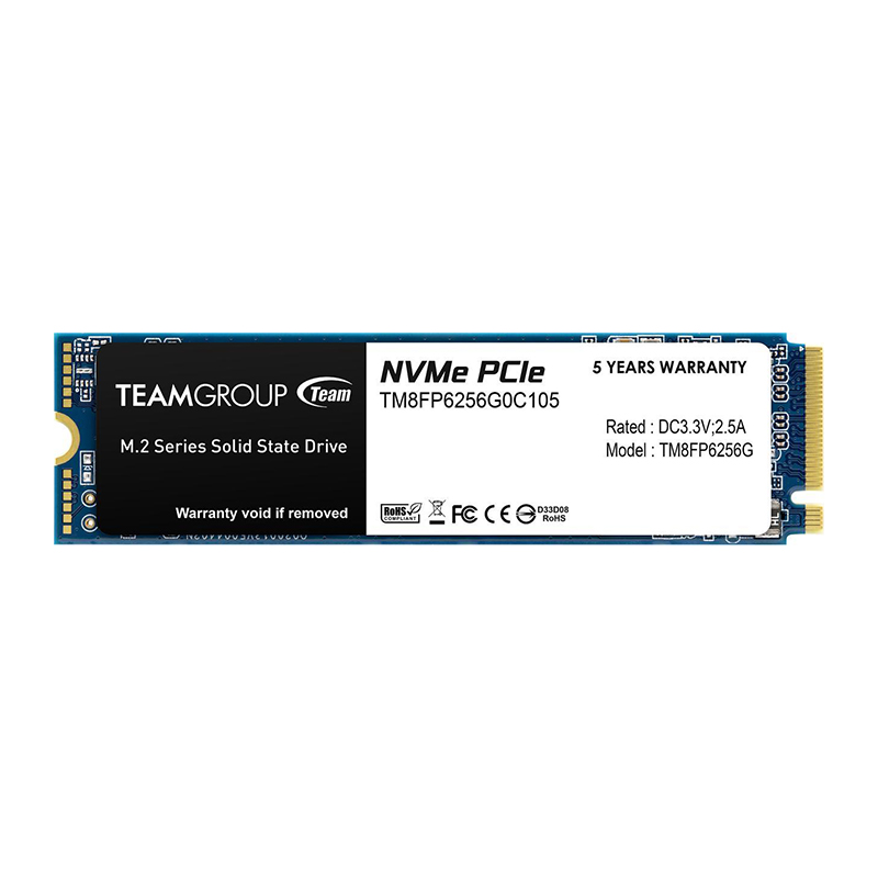 TEAMGROUP MP33 256GB PCIe Gen3x4 NVMe M.2 2280 Internal SSD