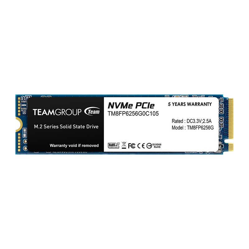 TEAMGROUP MP33 NVMe PCIe Gen3x4 M.2 2280 SSD 256GB