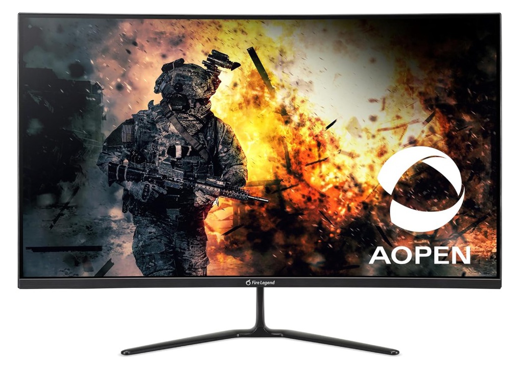 Acer AOPEN Fire Legend 32HC5QR S3biipx 31.5" 1800R Curved Gaming Monitor | FHD (1920 x 1080) VA, 165Hz, 1ms(TVR), AMD Radeon FreeSync Premium, DP x1, HDMI x2