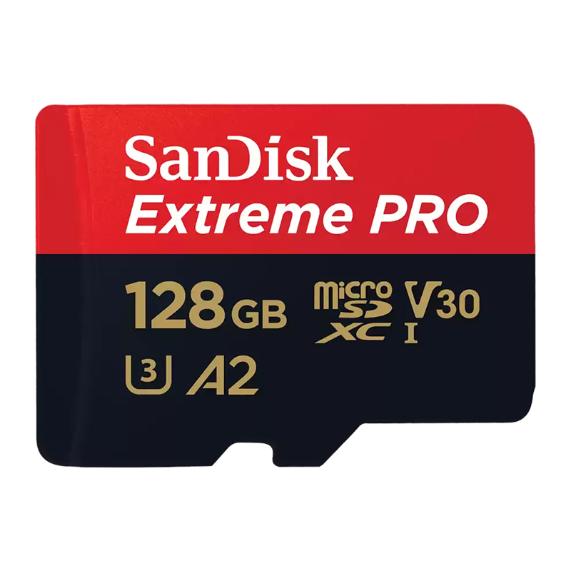 SanDisk Extreme PRO microSDXC UHS-1 Card 128GB with Adapter (SDSQXCD-128G-GN6MA)