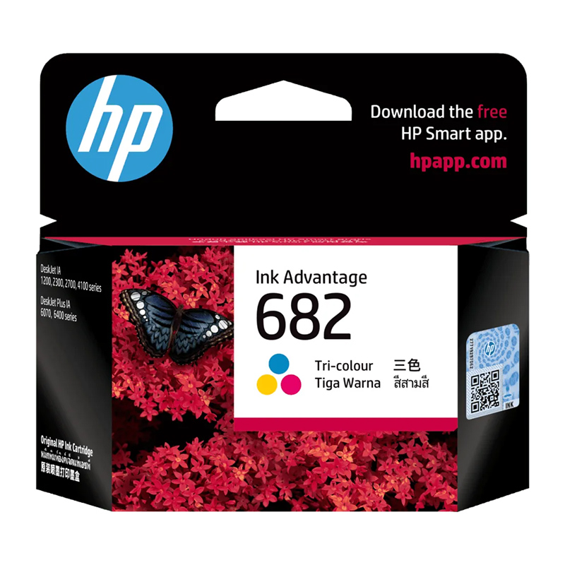 HP 682 Tri-Color Original Ink Advantage Cartridge (3YM76AA)