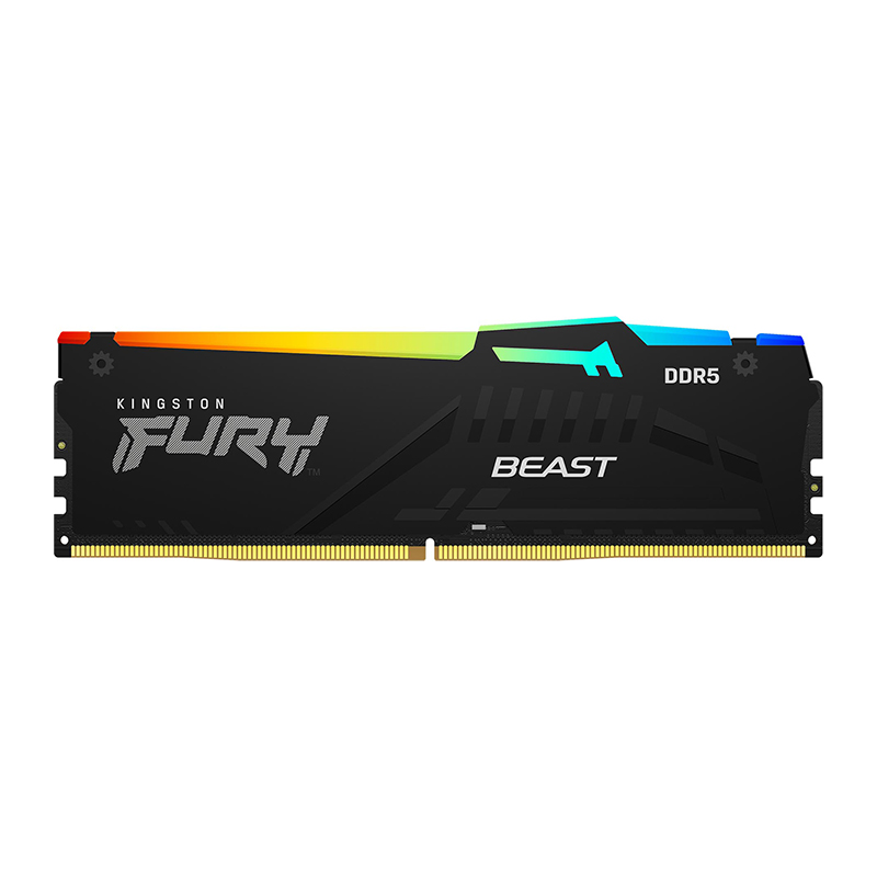 Kingston  FURY Beast RGB 16GB DDR5 5200MHz Desktop RAM (KF552C40BBA/16)