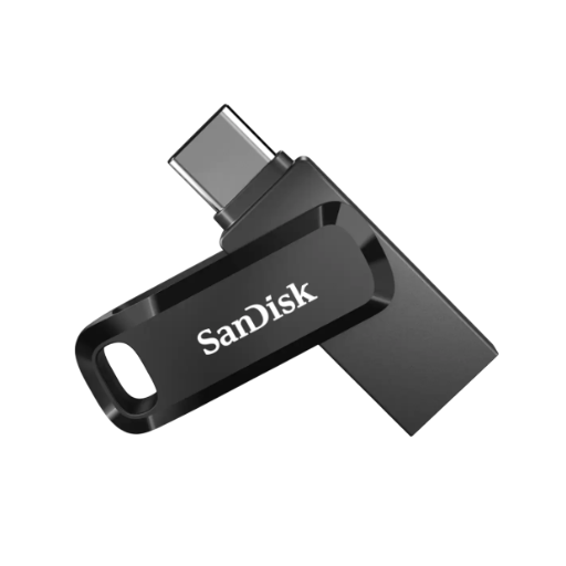 SanDisk 64GB Ultra Dual Drive Go USB Type-C Flash Drive, Black (SDDDC3-064G-G46)