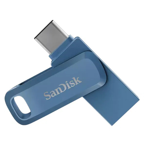 SanDisk 64GB Ultra Dual Drive Go USB Type-C Flash Drive, Blue (SDDDC3-064G-G46NB)