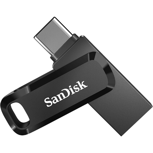 SanDisk 512GB Ultra Dual Drive Go USB Type-C Flash Drive, Black (SDDDC3-512G-G46)