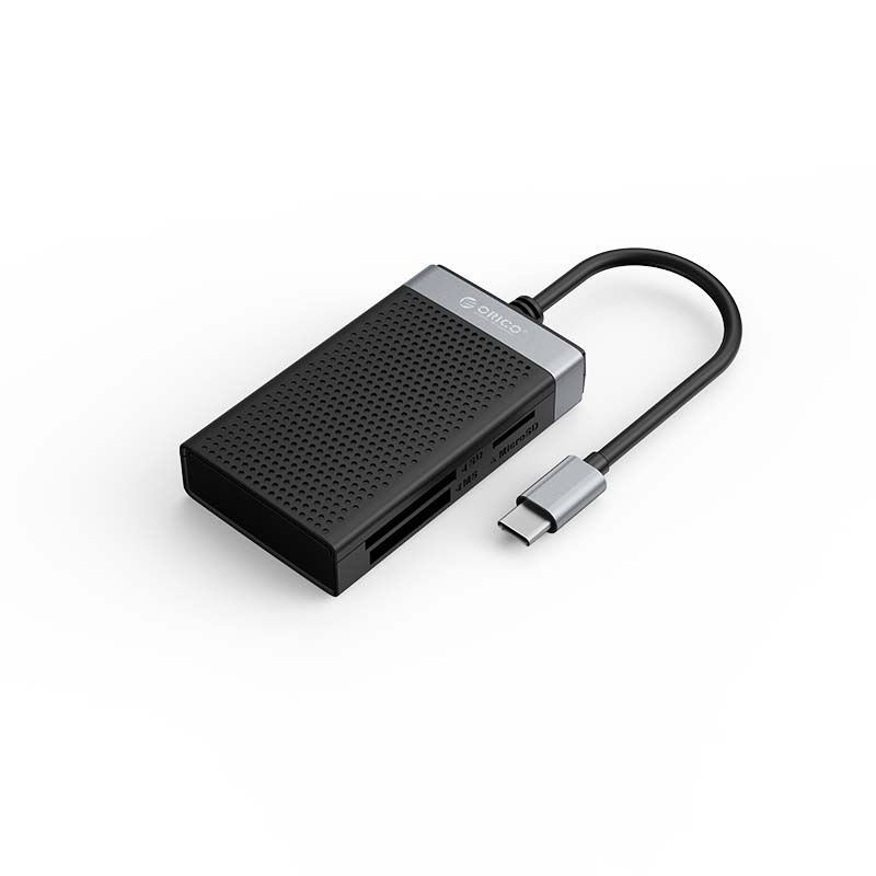 ORICO 4-in-1 USB-C Multi Card Reader (CF,MS,SD,TF) - (ORI-CL4D-C3-BK-BP)