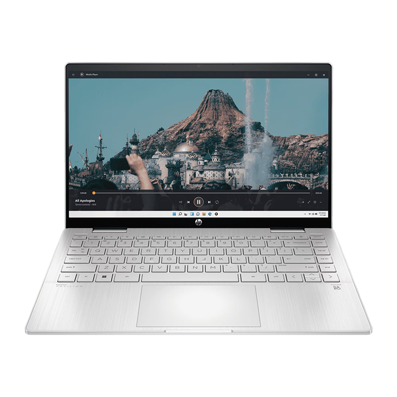 HP Pavilion x360 14-ek1039TU Laptop | Intel® Core™ i5-1335U, 16 GB DDR4-3200 MHz, 512GB M.2 PCIe® NVMe™ SSD, 14" FHD (1920 x 1080), Intel® Iris® Xe Graphics, Windows 11 Pro, Silver