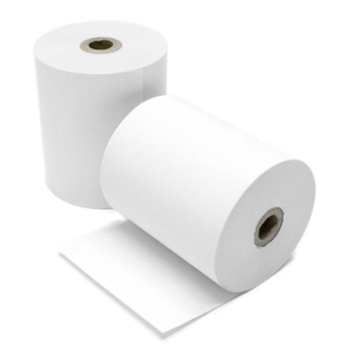 Thermal Blank Paper Roll 76mm x 70mm x 12mm (Brown) - 50 Rolls / Box