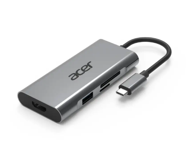 Acer USB Type-C 7-in-1 Mini Dock - Silver (ADK040)